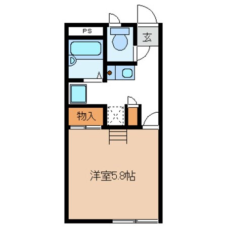 北松本駅 徒歩16分 2階の物件間取画像